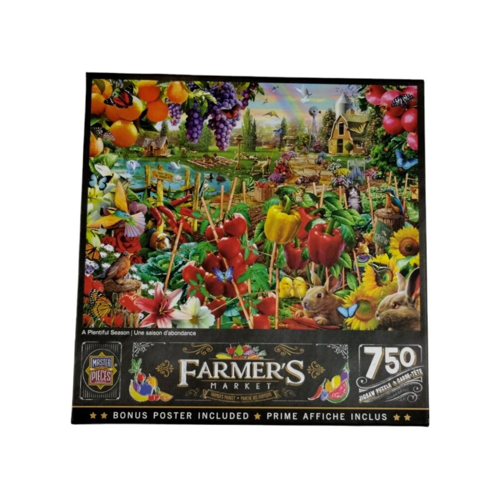 MasterPieces Farmers Market A Plentiful Season 750 Piece Puzzle (New)